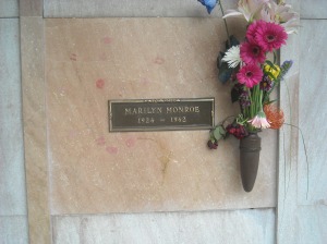 Marilyn Monroe's grave at Westwood.